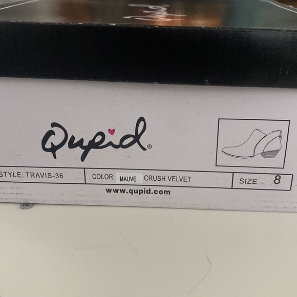 Like New Qupid Mauve crushed velvet Travis boot - Picture 4 of 5